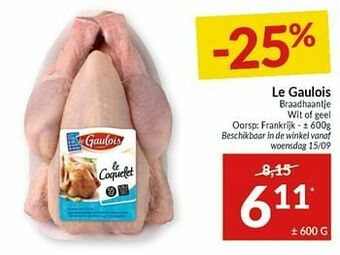 Intermarché Le gaulois braadhaantje wit of geel aanbieding
