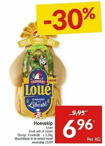 Intermarché Hoevekip loué geel wit of zwart aanbieding