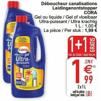 Cora Déboucheur canalisations leidingenontstopper cora aanbieding