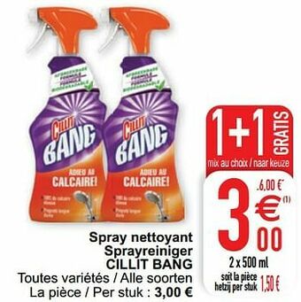 Cora Spray nettoyant sprayreiniger cillit bang aanbieding