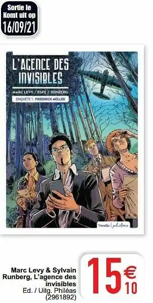 Cora Marc levy + sylvain runberg l’agence des invisibles aanbieding