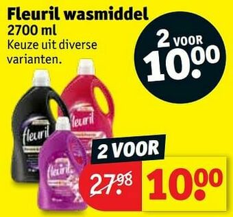 Kruidvat Fleuril wasmiddel aanbieding