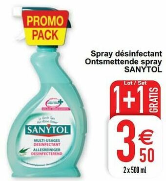 Spray désinfectant ontsmettende spray sanytol