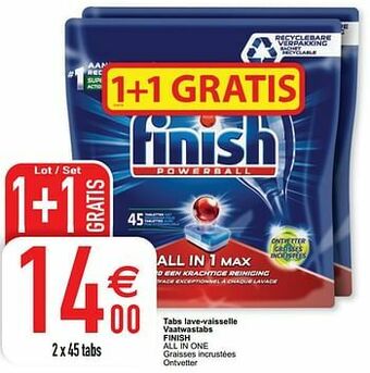 Cora Tabs lave-vaisselle vaatwastabs finish all in one aanbieding