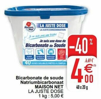 Bicarbonate de soude natriumbicarbonaat maison net la juste dose