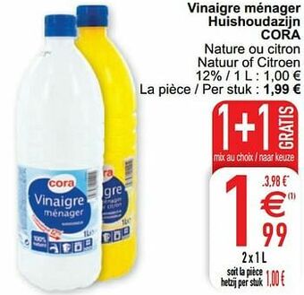Vinaigre ménager huishoudazijn cora