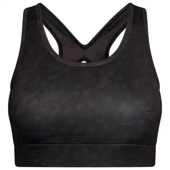 Decathlon Dames swift leaf flow sportbeha (zwart) aanbieding