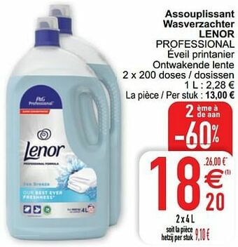 Cora Assouplissant wasverzachter lenor professional aanbieding