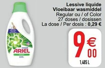 Cora Lessive liquide vloeibaar wasmiddel aanbieding