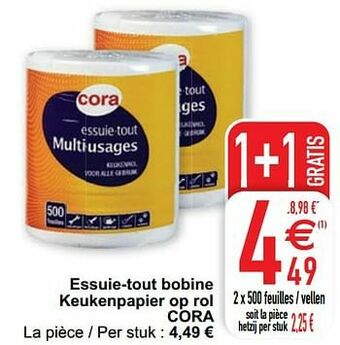 Essuie-tout bobine keukenpapier op rol cora