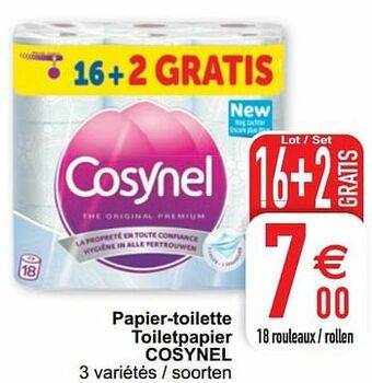 Papier-toilette toiletpapier cosynel
