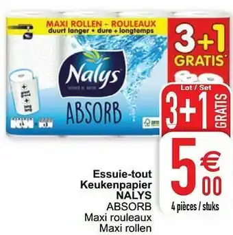Cora Essuie-tout keukenpapier nalys absorb aanbieding
