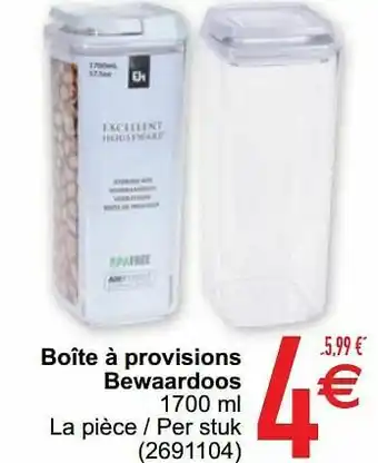 Boîte à provisions bewaardoos