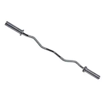 Decathlon Professionele olympische curlstang (50mm) + klemmen aanbieding