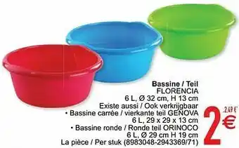 Bassine - teil florencia