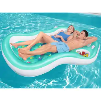 Decathlon Bestway lounge double designer 224x174 cm aanbieding