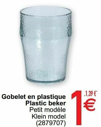 Cora Gobelet en plastique plastic beker aanbieding