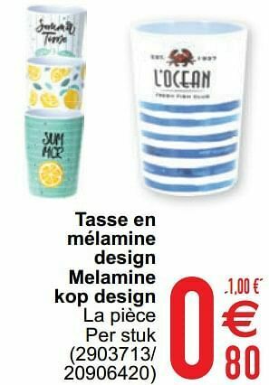 Tasse en mélamine design melamine kop design