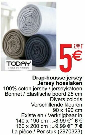 Drap-housse jersey jersey hoeslaken