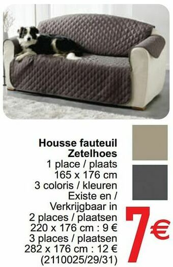 Housse fauteuil zetelhoes