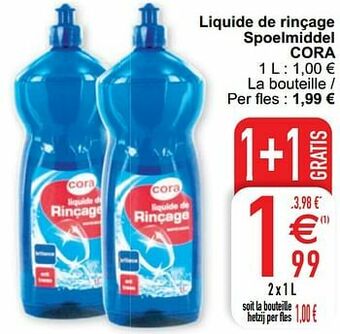 Liquide de rinçage spoelmiddel cora