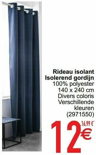 Rideau isolant isolerend gordijn