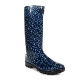 Decathlon Dames wenlock tile wellington boots (marine) aanbieding
