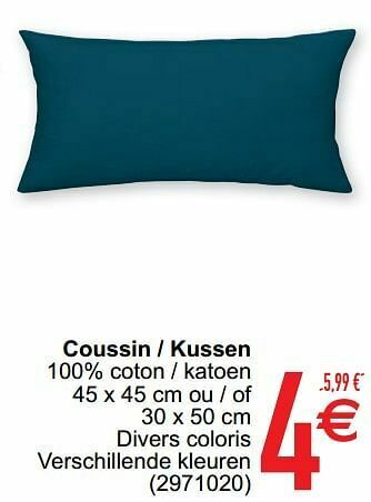 Cora Coussin - kussen aanbieding