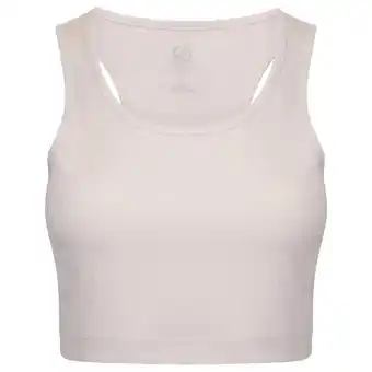Dames lounge about gewatteerde top (gerst wit)