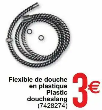 Flexible de douche en plastique plastic doucheslang