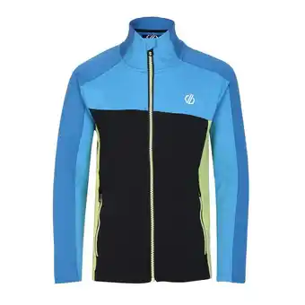 Decathlon Kinder/kinder emergent core stretch midlayer (golfrit/blauw) aanbieding