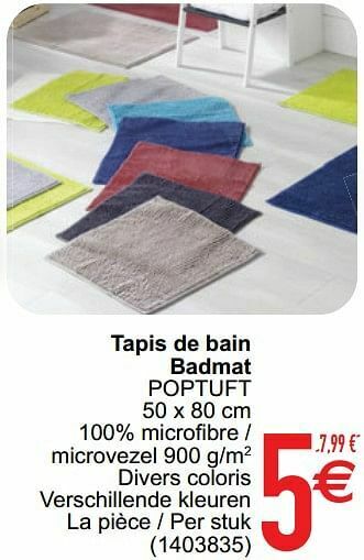 Tapis de bain badmat poptuft
