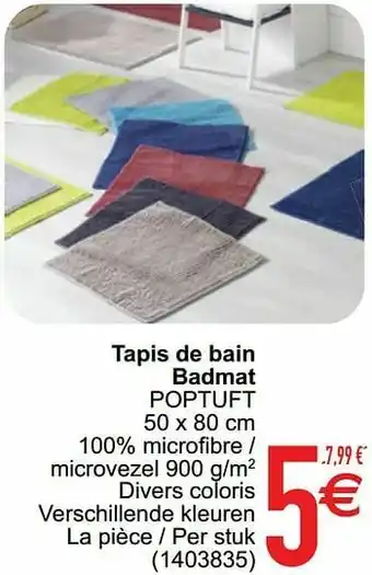 Cora Tapis de bain badmat poptuft aanbieding