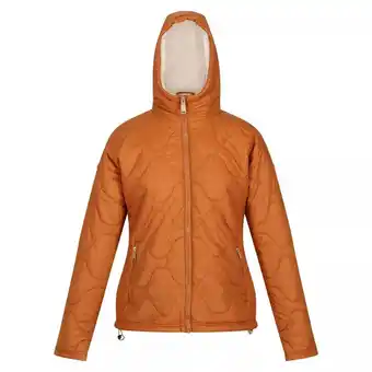 Decathlon Dames ellerie lichtgewicht gewatteerde jas (koperen amandel) aanbieding