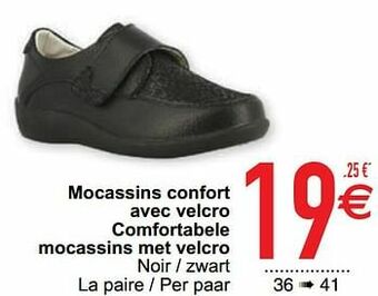 Cora Mocassins confort avec velcro comfortabele mocassins met velcro aanbieding