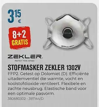 Stofmasker Zekler 1302v