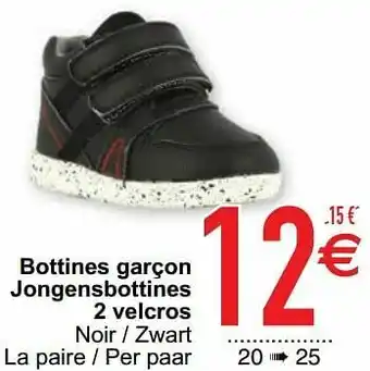 Cora Bottines garçon jongensbottines 2 velcros aanbieding