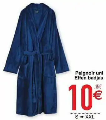 Cora Peignoir uni effen badjas aanbieding