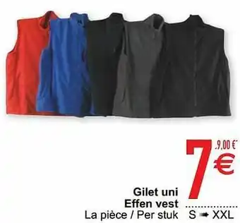 Gilet uni effen vest