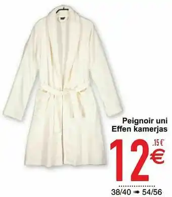 Peignoir uni effen kamerjas