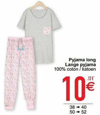 Pyjama long lange pyjama