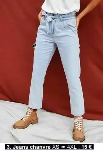 Cora Jeans chanvre aanbieding