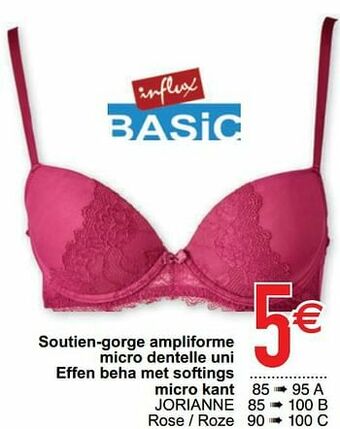 Cora Soutien-gorge ampliforme micro dentelle uni effen beha met softings micro kant jorianne aanbieding