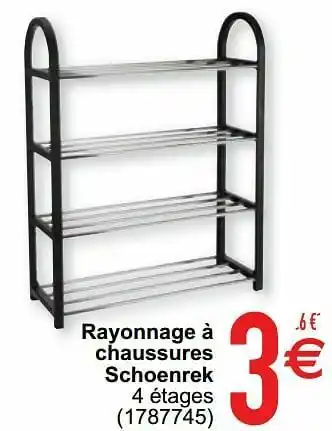 Rayonnage à chaussures schoenrek