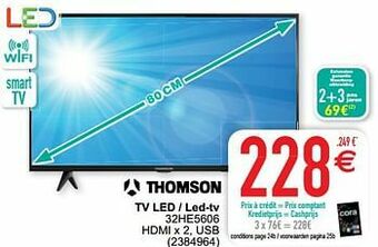 Thomson tv led - led-tv 32he5606