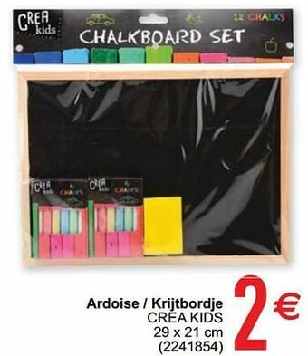 Cora Ardoise - krijtbordje crea kids aanbieding