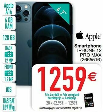 Apple smartphone iphone 12 pro max