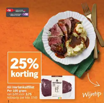 Albert Heijn Ah hertenkalffilet aanbieding
