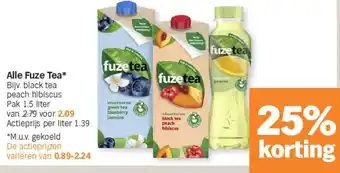 Albert Heijn Alle fuze tea aanbieding