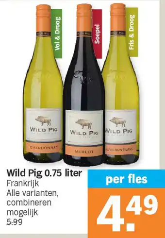 Albert Heijn Wild pig 0.75 liter aanbieding